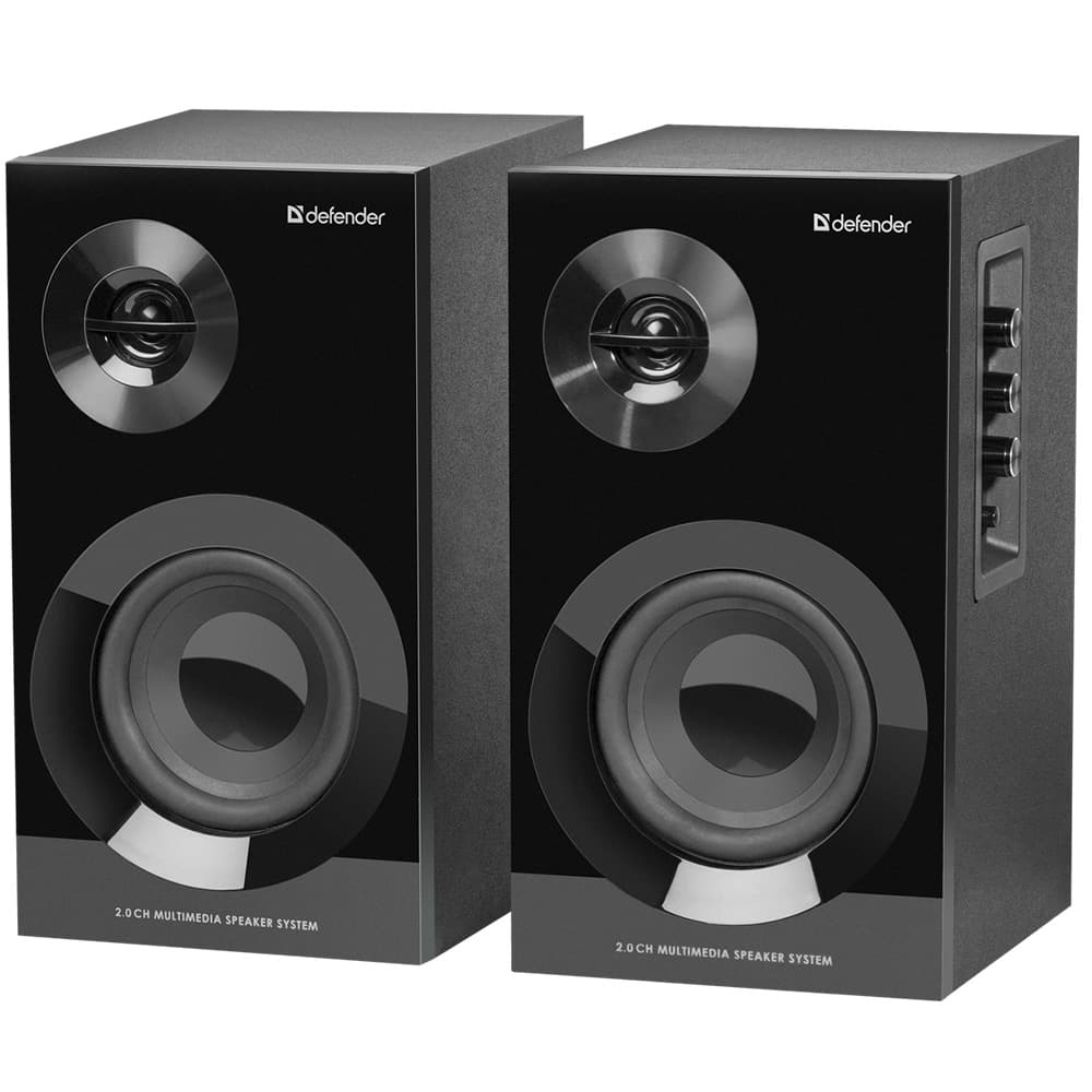 Комп'ютерні колонки 2.0 Defender Aurora S40 40Вт RMS MDF Bluetooth Black (65240)