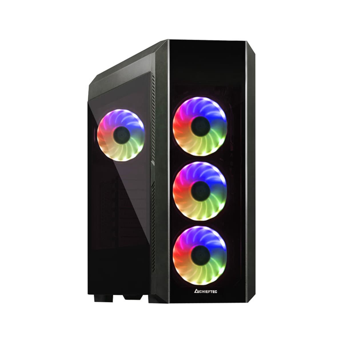 Корпус для комп'ютера Chieftec SCORPION III 4x120mm A-RGB ATX без БЖ Black (GL-03B-OP)
