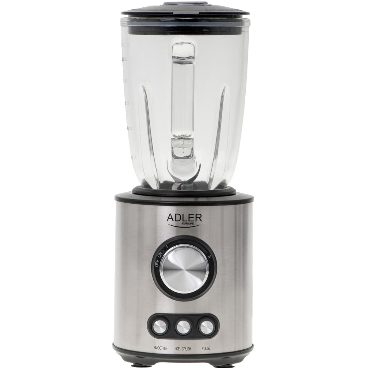 Стационарный блендер Adler AD 4078 1700W 2 скорости Ice Crush чаша для смешивания 1500 мл Silver (AD4078)