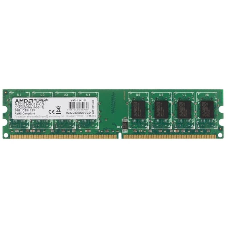 Оперативна пам'ять AMD Memory DDR2 2GB 800MHz (R322G805U2S-UG)