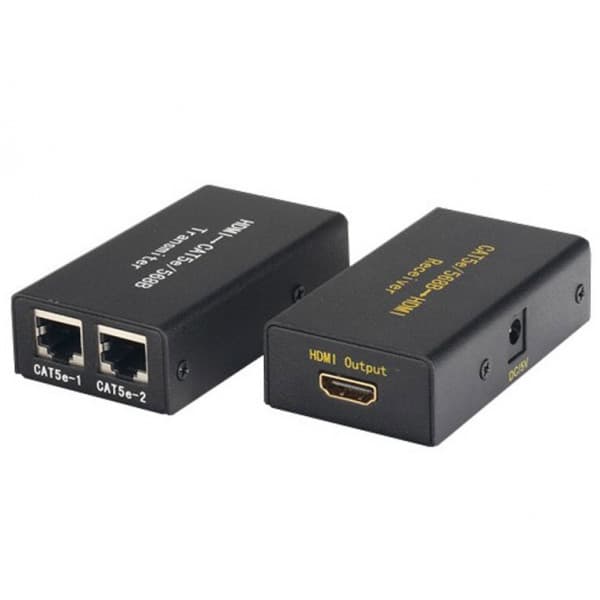Удлинитель HDMI по кабелю UTP до 30м v1.3 Black (S0624)