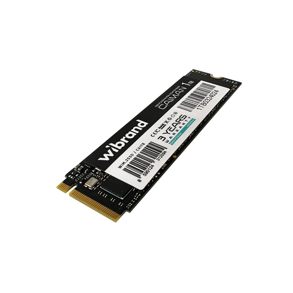 Твердотільний накопичувач SSD M.2 Wibrand Caiman 1TB NVMe 2280 PCIe 3.0 3D NAND (WIM.2SSD/CA1TB)