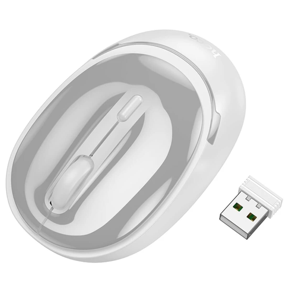 Беспроводная мышка HOCO GM34 Nuevo dual-mode business wireless mouse 1600 dpi Grey-White