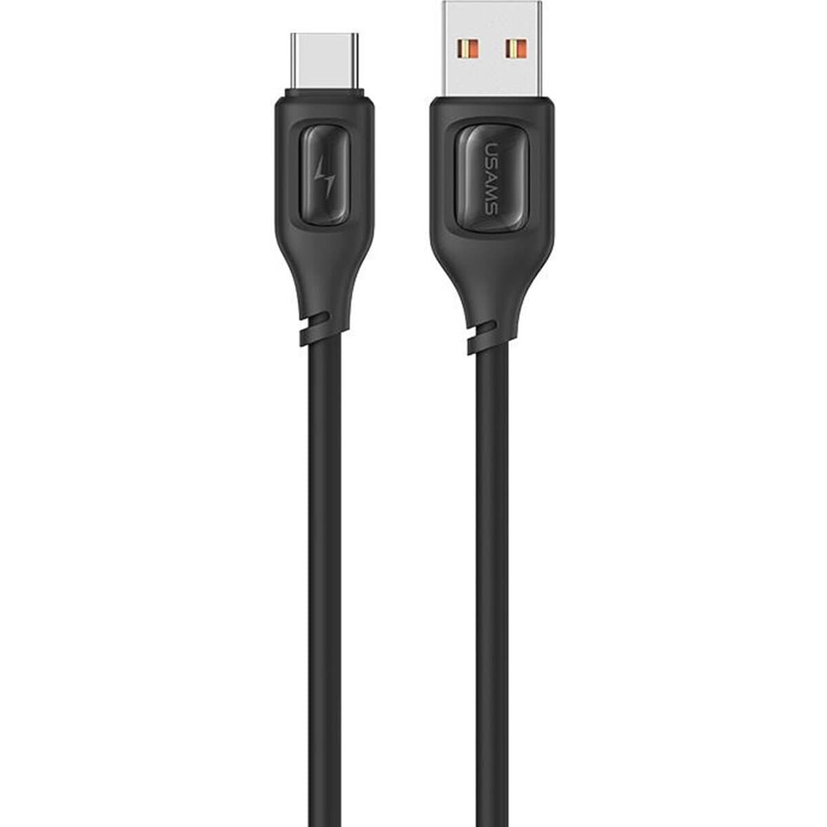 Кабель Usams US-SJ619 3A USB to Type-C Charging Data Cable Moe Series 1m 3A Black (SJ619USB01)