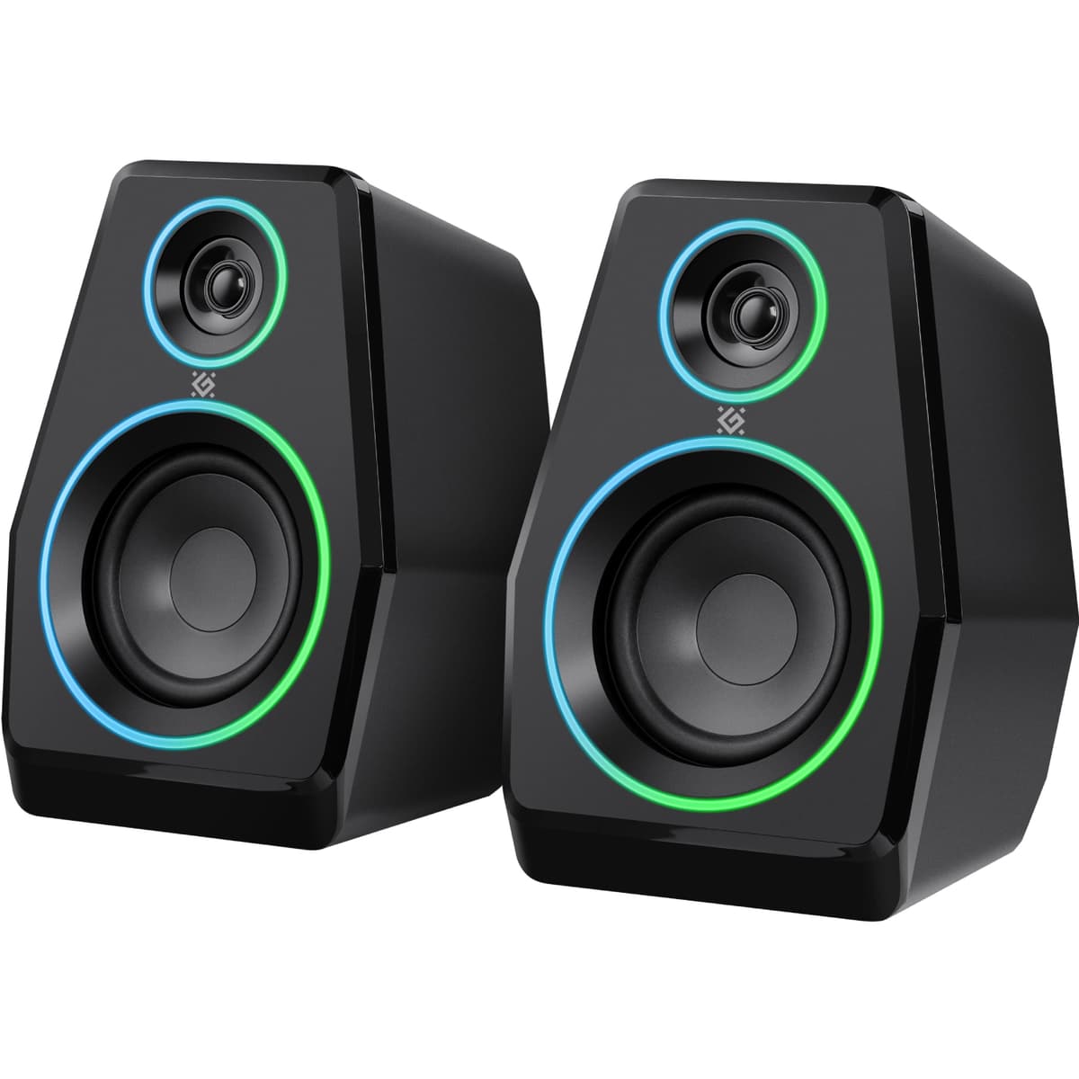 Комп'ютерні колонки Defender Solar 10 2.0 10Вт Bluetooth RGB USB Black (65940)