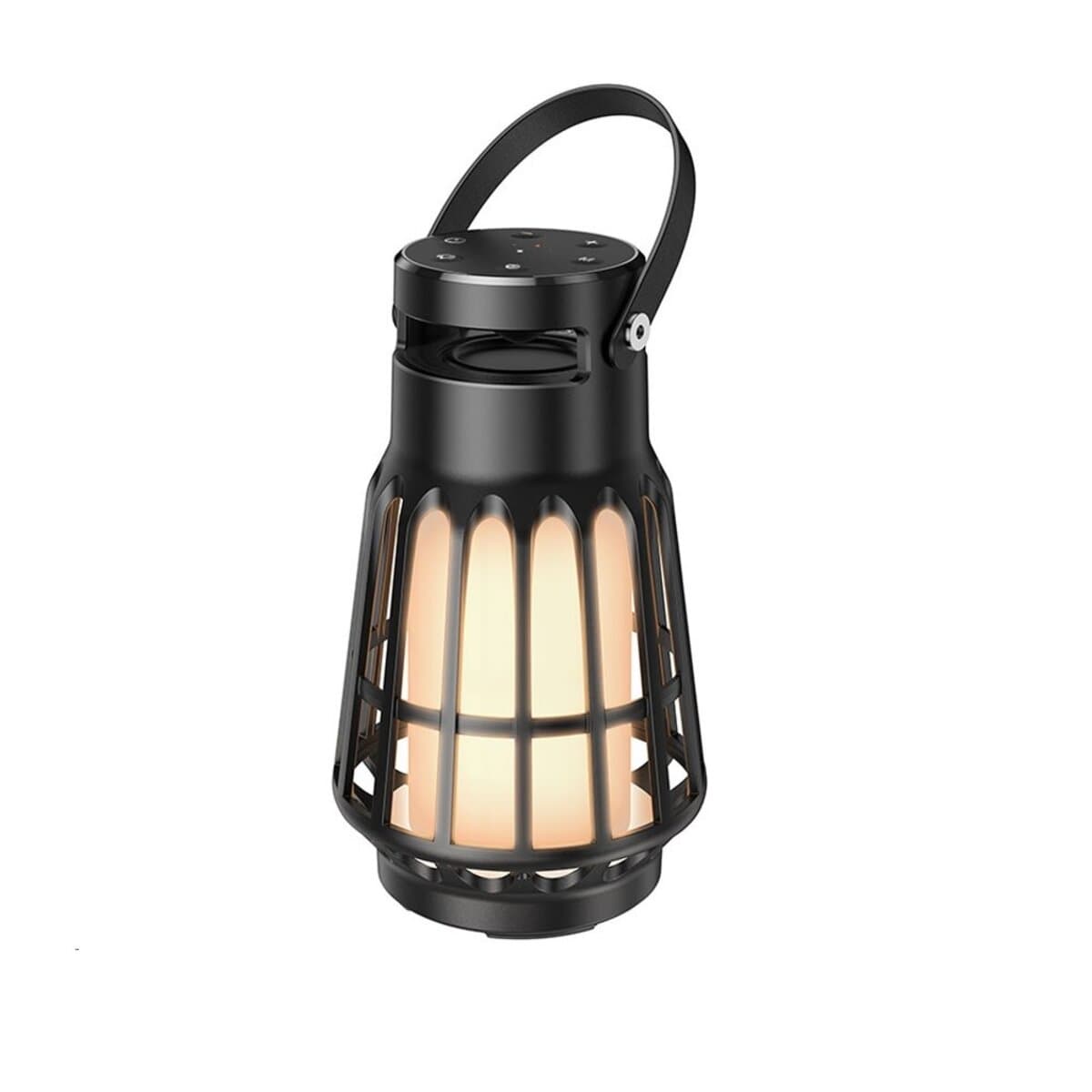 Бездротова портативна колонка HOCO BS61 Wild fun outdoor camping light BT5.3 3600mAh Magic Black Night