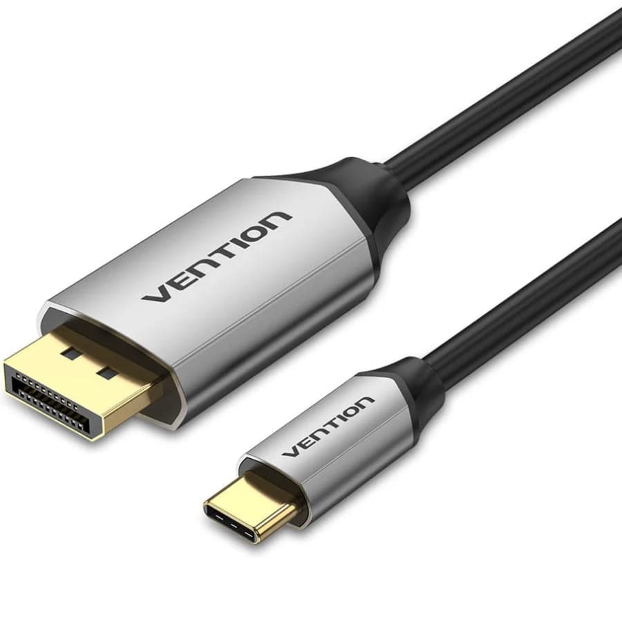 Кабель Vention USB 3.1 Type-C M - DisplayPort M 1.5м v.1.2 4K60Hz Aluminum Alloy Black (CGZBG)