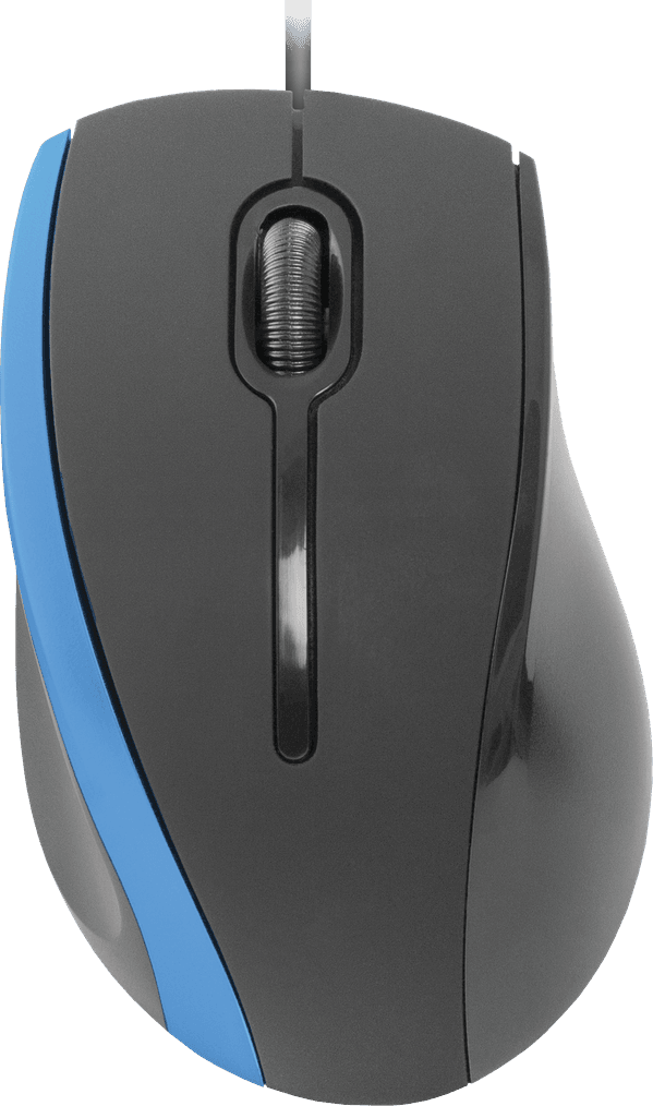 Проводная мышка Defender #1 MM-340 52344 3кн 1000 dpi Black-Blue