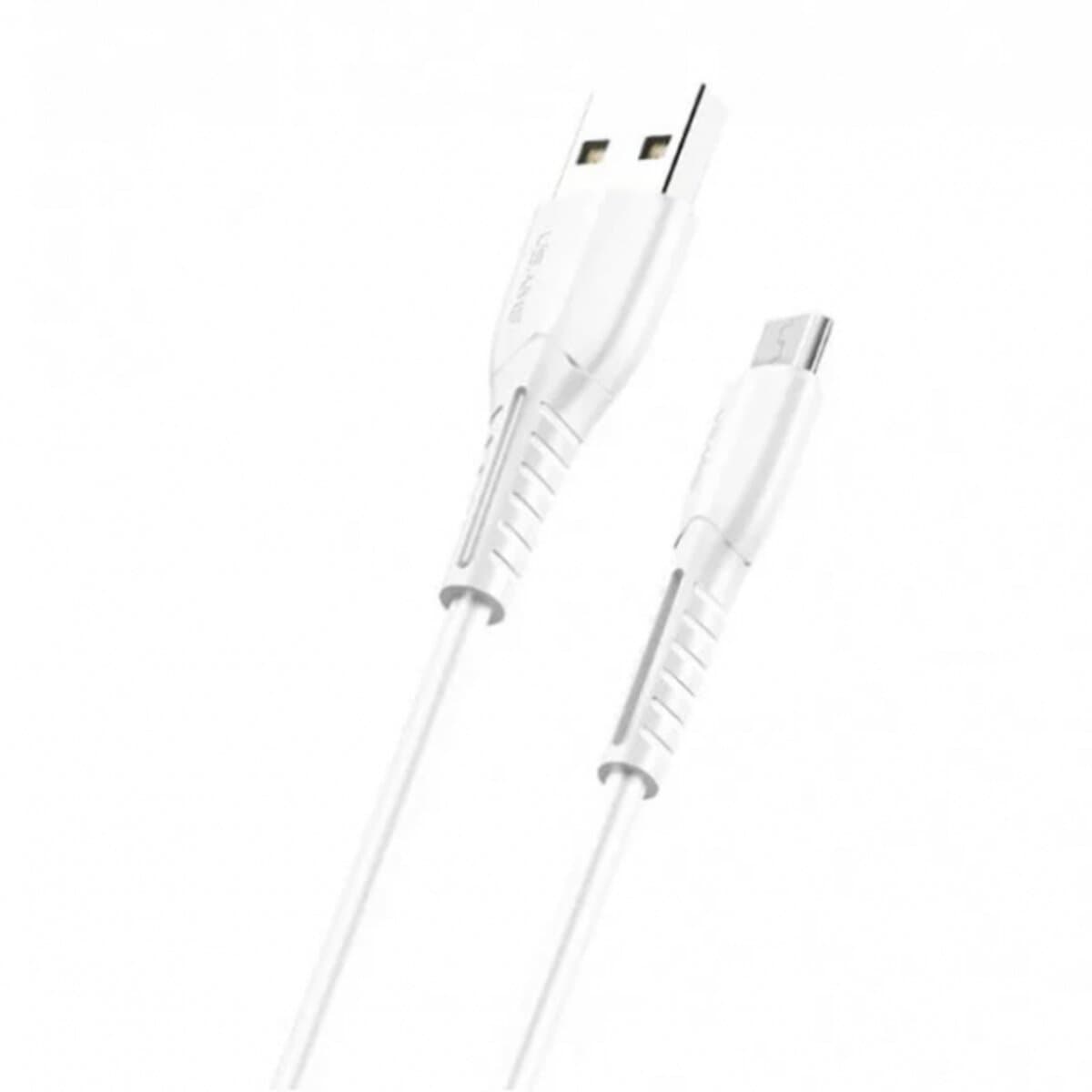 Кабель Usams US-SJ365 U35 USB to Micro-USB Charging Cable 1m 2A White (SJ365USB02)