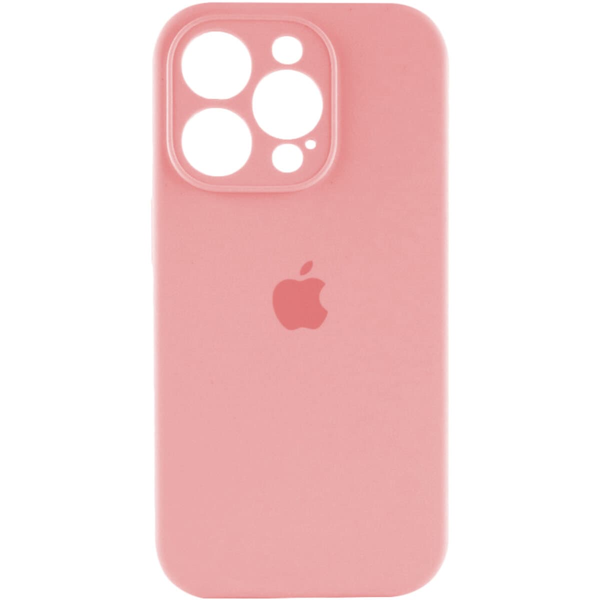 Защитный чехол-накладка Silicone Full Case AA Camera Protect для Apple iPhone 15 Pro Max Pink (FullAAi15PM-41)
