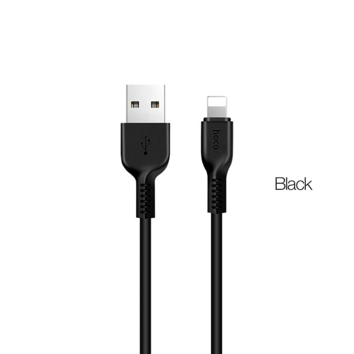 Кабель HOCO X20 USB to Lightning 2A 2m PVC TPE connectors Black