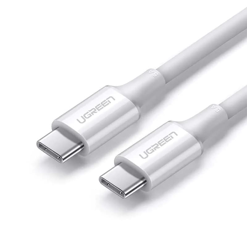 Кабель UGREEN US300 USB 2.0 Type-C MM 2м 20V 5A 100W White (60552)
