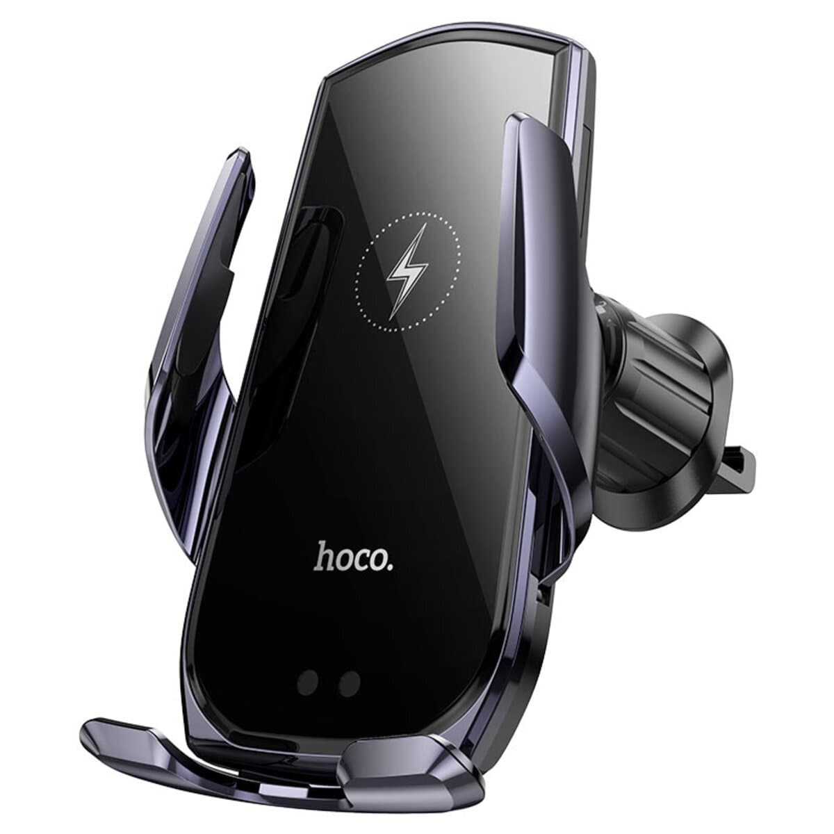 Тримач для телефона автотримач із бездротовою зарядкою HOCO CA202 Plus Enlightener infrared induction wireless charging car holder Black