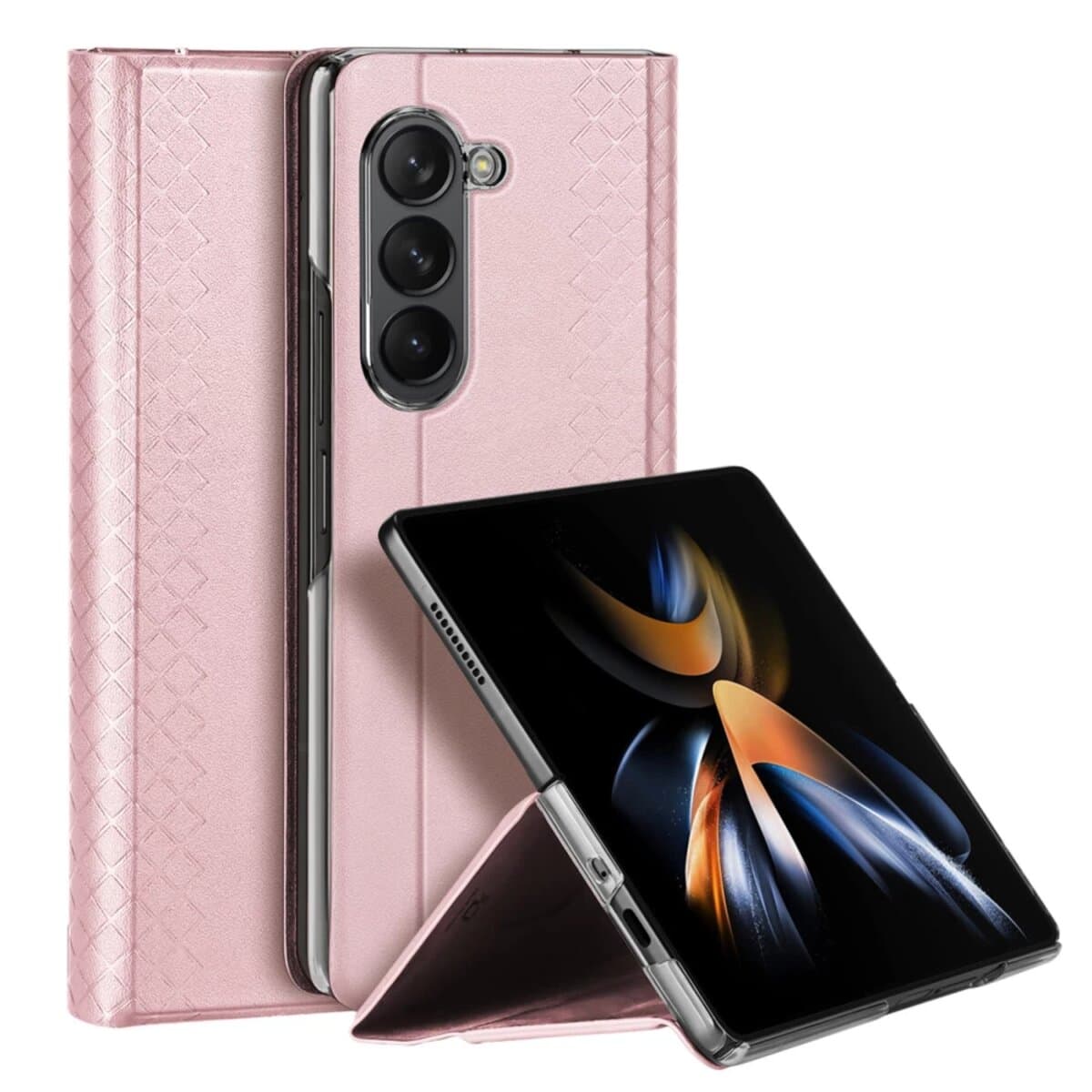 Защитный чехол-накладка DUX DUCIS Bril для Samsung Fold 5 Pink (DUXBRFold5Pink)