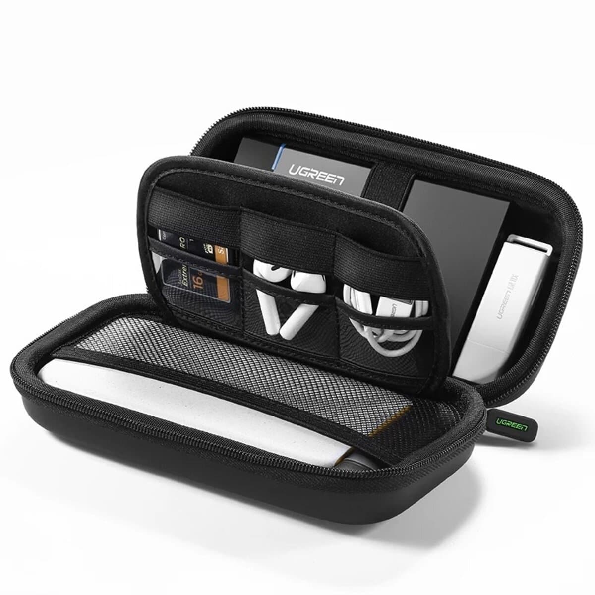Сумка органайзер для HDD та електроніки UGREEN LP128 Hard Disk Storage Bag Large Size Black (UGR-50274)