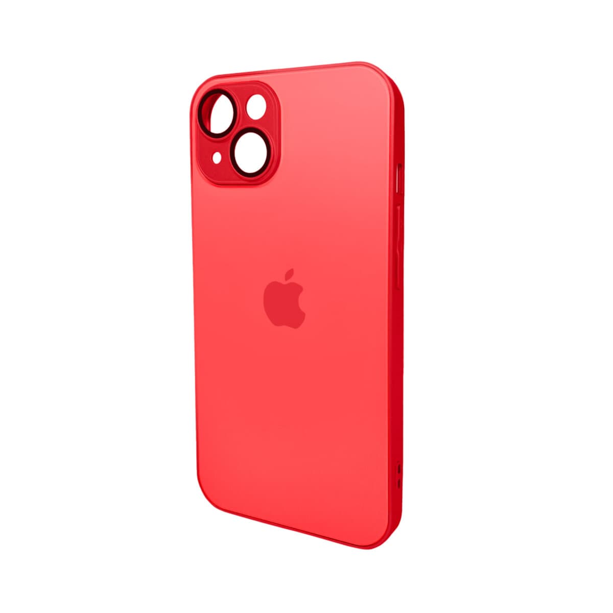 Защитный чехол-накладка AG Glass Matt Frame для Apple iPhone 14 Coke Red (AGMattFrameiP14Red)