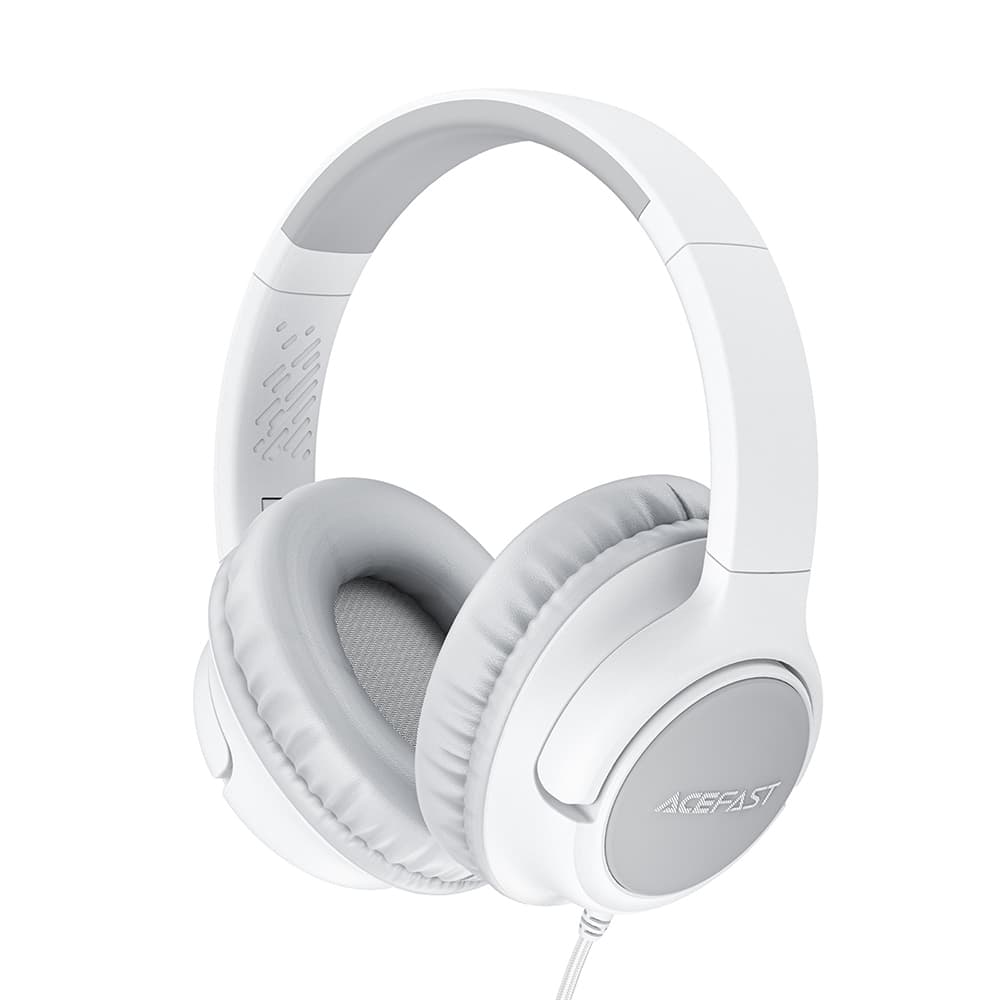 Дротові дитячі навушники ACEFAST H18 wired headset for kids 1.2m 3.5mm Grey-White