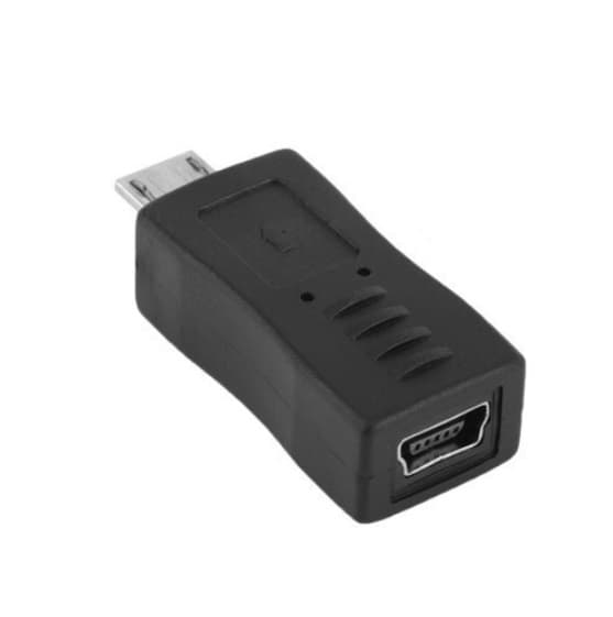 Перехідник адаптер miniUSB мама to microUSB тато Black (286134)