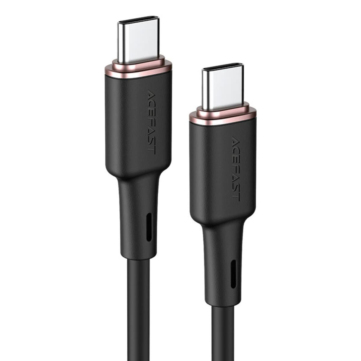 Кабель ACEFAST C2-03 Type-C to Type-C 3A 60W 1.2m silicone zinc connectors Black (AFC2-03B)