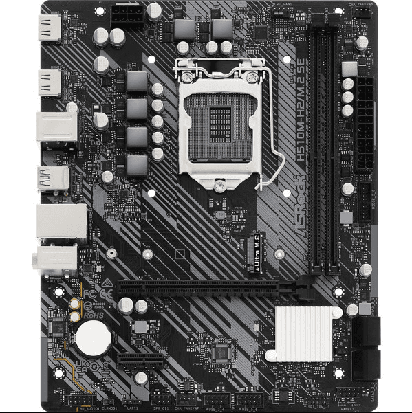 Материнська плата ASRock H510M-H2/M.2 SE 1200/H470 2*DDR4 1xPCIex16 2xHDMI 4xSATA M.2 GLan 7.1ch mATX (H510M-H2/M.2 SE)