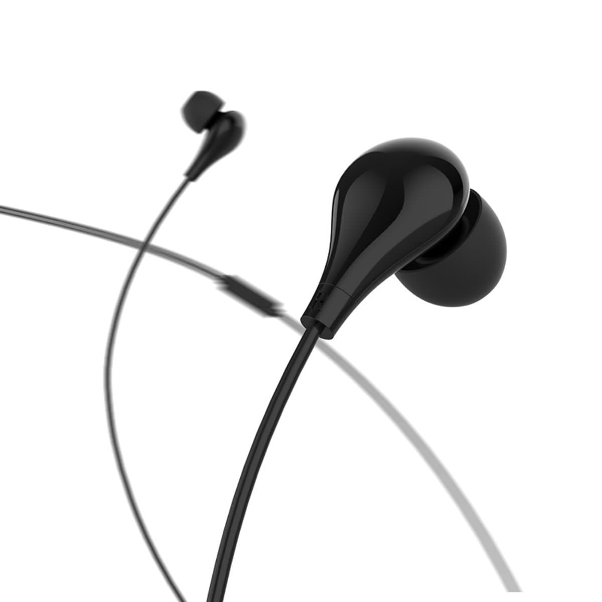 Проводные наушники BOROFONE BM24 Milo universal earphones with mic 3.5мм 1.2м Black (BM24B)