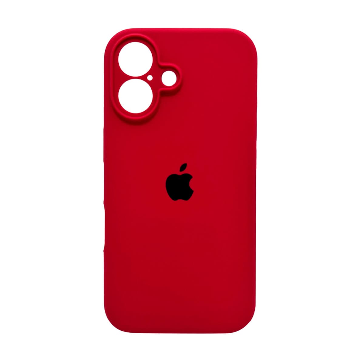 Защитный чехол-накладка Silicone Full Case AA Camera Protect для Apple iPhone 16 Red (FullAAi16-20)