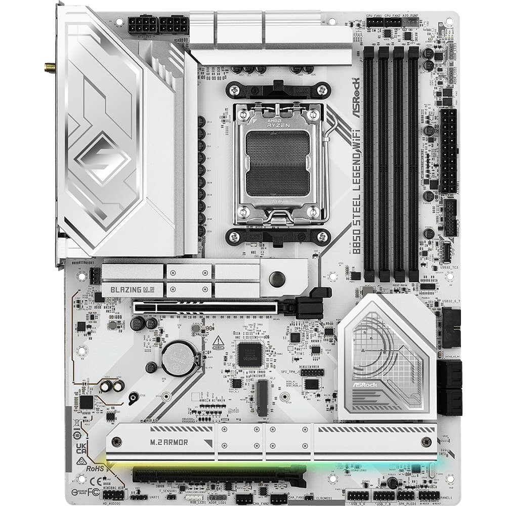 Материнская плата ASRock B850 Steel Legend WiFi AM5/B850 4*DDR5 2xPCIex16 HDMI 4xSATAІІІ 4xM.2 2.5GLan ATX (B850 Steel Legend WiFi)