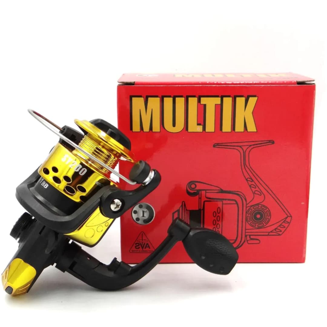 Рыболовная безинерционная катушка с жилкой GLADIATOR SY 200 MULTIK Black-Yellow (GL5923)