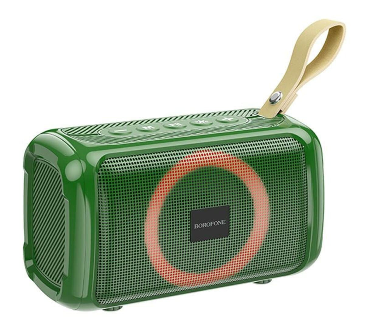 Бездротова портативна колонка BOROFONE BR17 Cool sports wireless speaker BT5.1 1200mAh Dark Green (BR17DE)