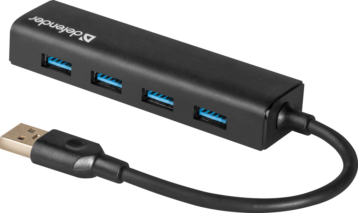 USB хаб Defender Quadro Express Hub USB3.0 4 порта Black (83204)