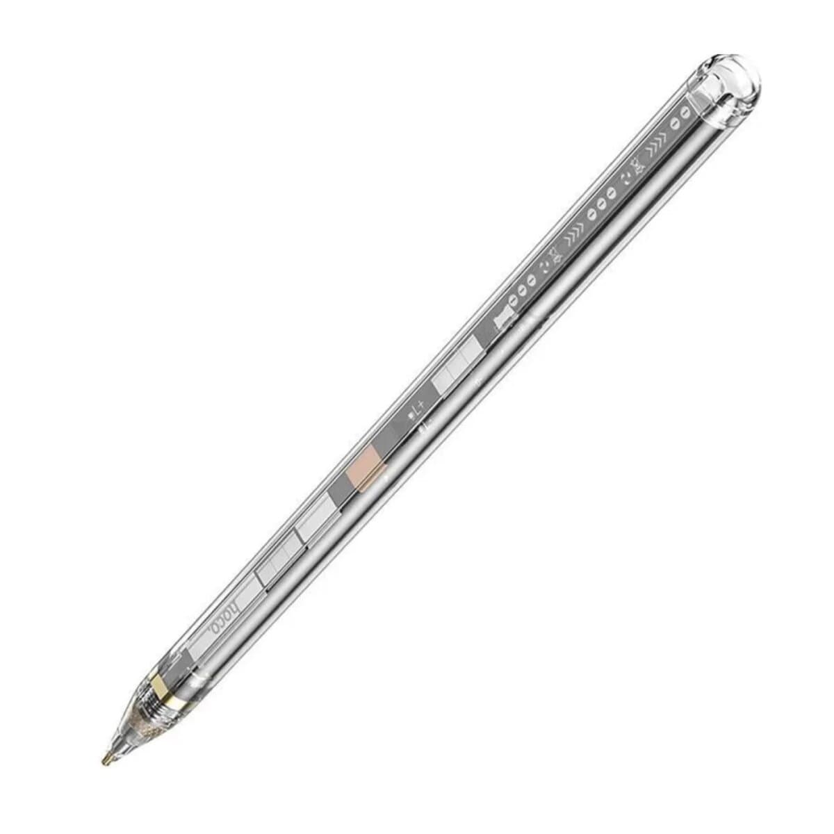 Стилус HOCO GM110 Transparent Explore Series active pad dedicated capacitive pen 100mAh Transparent Black