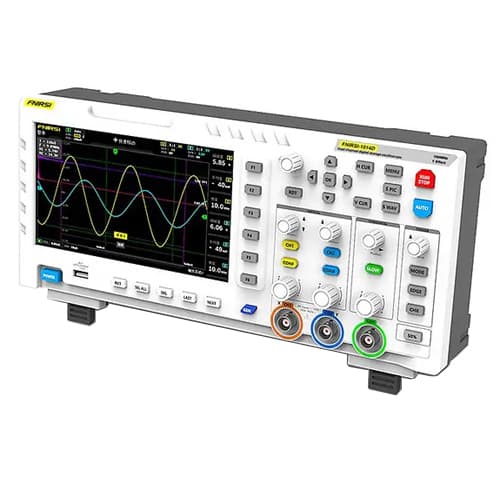 Осцилограф FNIRSI 1014D двоканальний 100МГц і генератор сигналу 2в1 TFT 7'' White (738919)