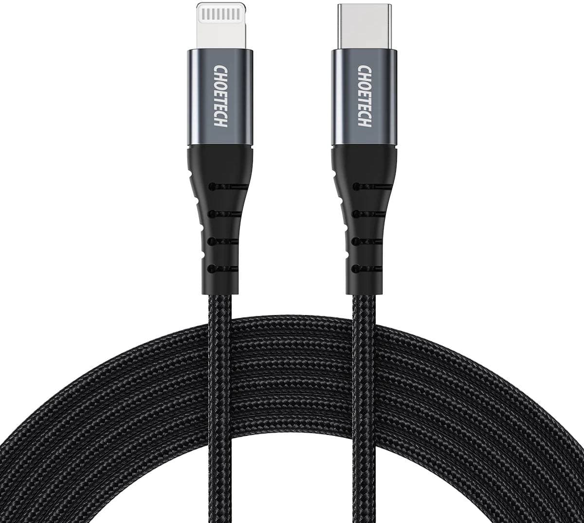 Кабель Choetech IP0042 USB3.1 Type-C M - Lightning M 3м MFi PD 20W обплетення Black