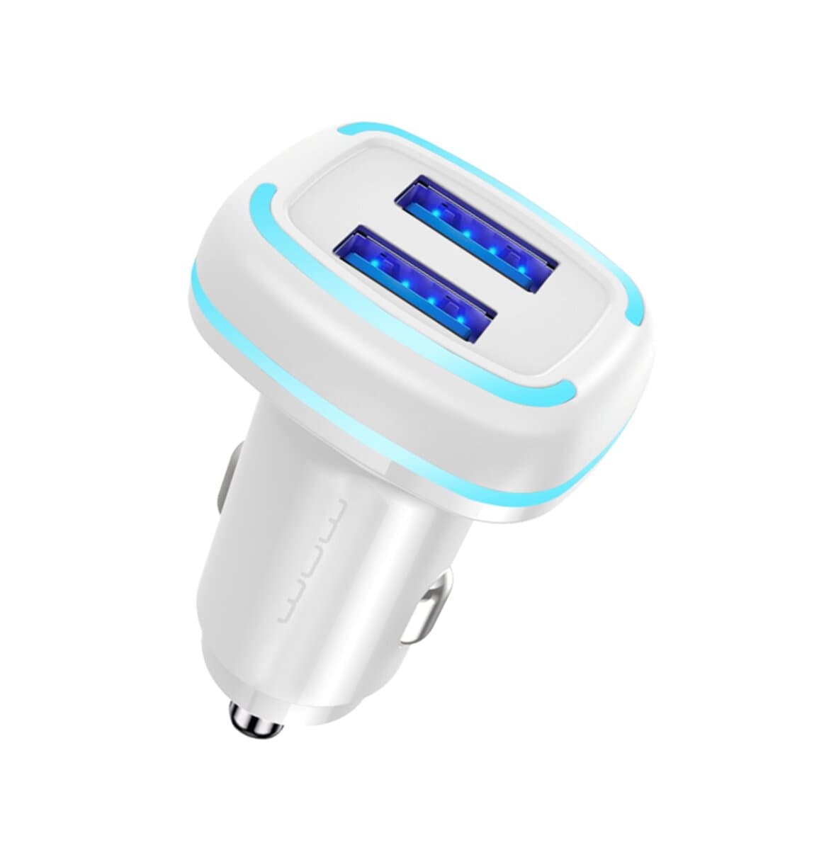 Автомобільний зарядний пристрій WUW-C191 2xUSB 2.4A White