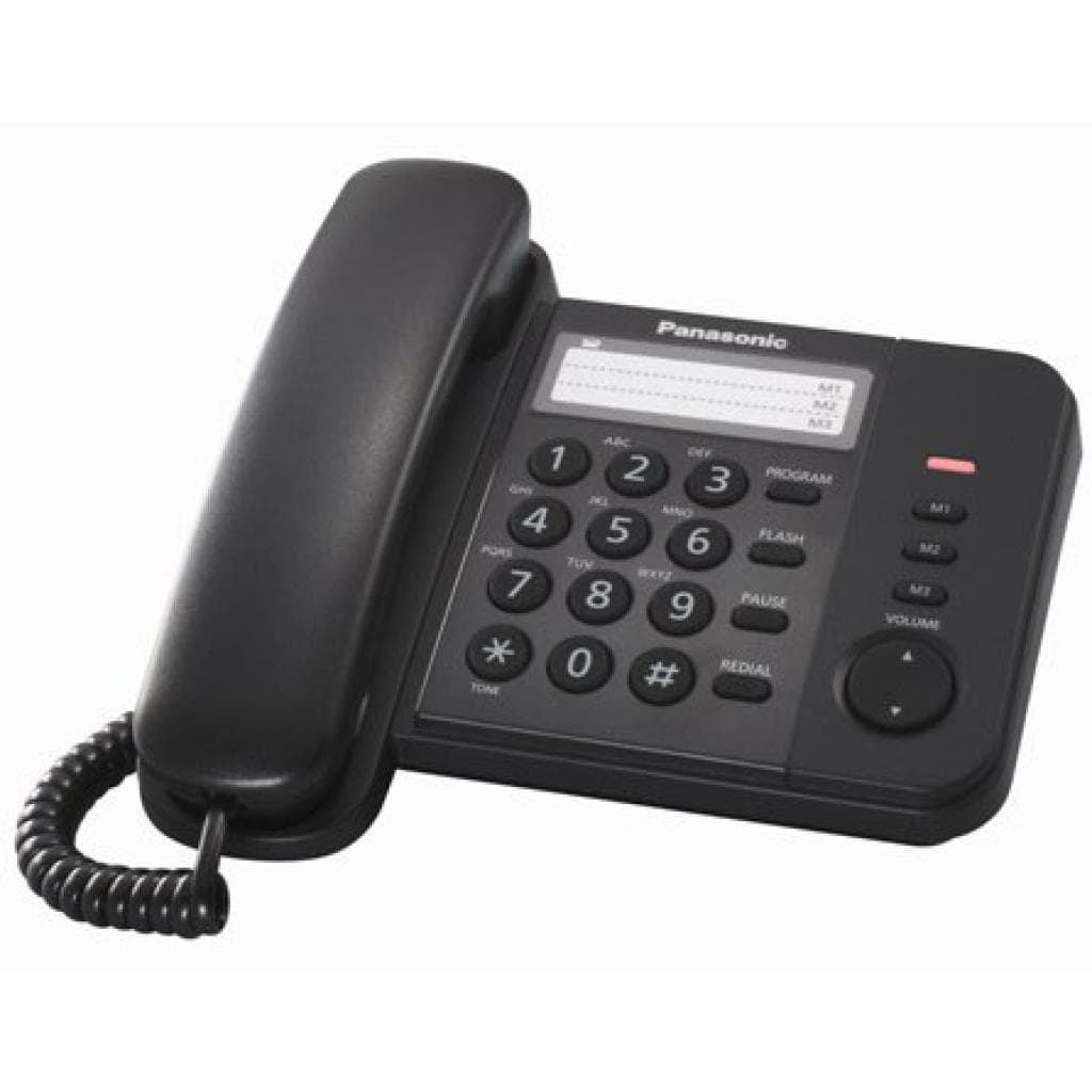 Дротовий стаціонарний телефон Panasonic KX-TS2352UAB Black