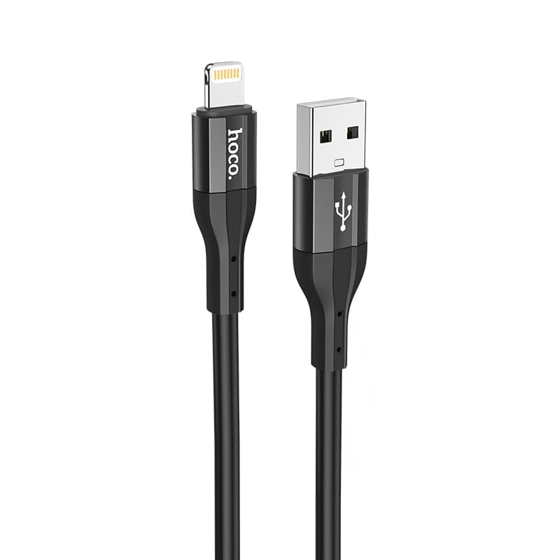 Кабель HOCO X72 Creator 2.4A 1m silicone charging data cable USB to Lightning Black