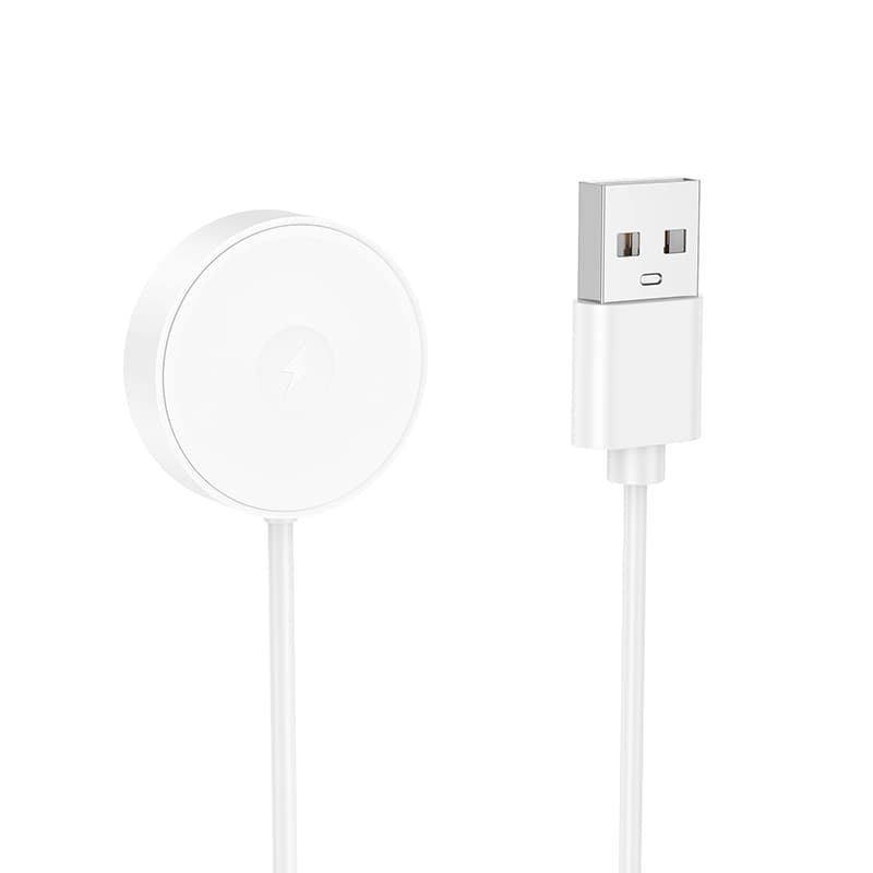 Беспроводное зарядное устройство для смарт-часов BOROFONE BD14 Smart sports watch charging cable USB White