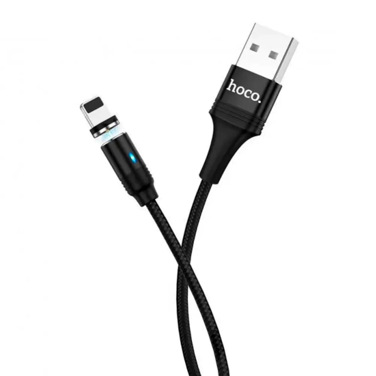 Кабель HOCO U76 Fresh USB to Lightning magnetic charging cable 1.2m 2A Black