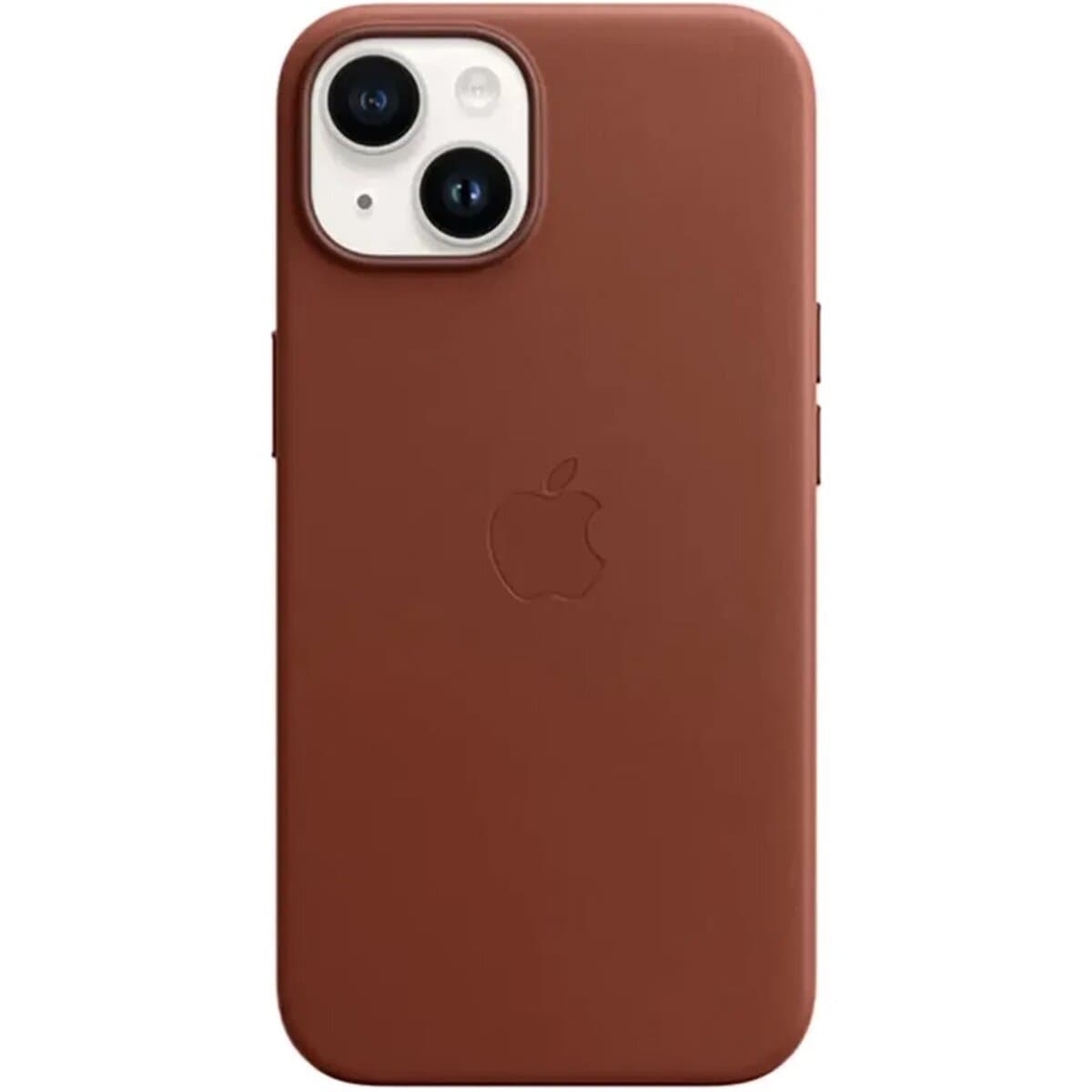 Защитный чехол-накладка Leather AAA Full Magsafe IC для iPhone 15 Saddle Brown (Leat15SaddleBrown)