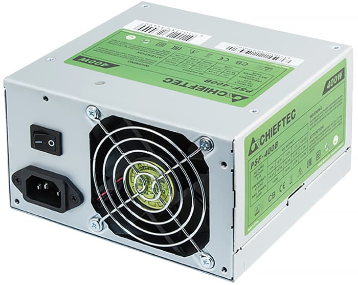 Блок питания для ПК 400W Chieftec SMART PSF-400B 80мм ~85% Bulk ATX