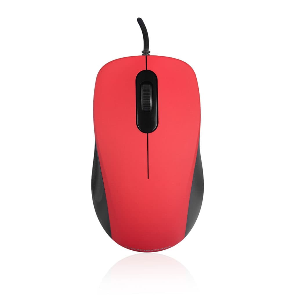 Проводная мышка Modecom MC-M10S 3кн 1000dpi Silent Red (M-MC-M10S-500)