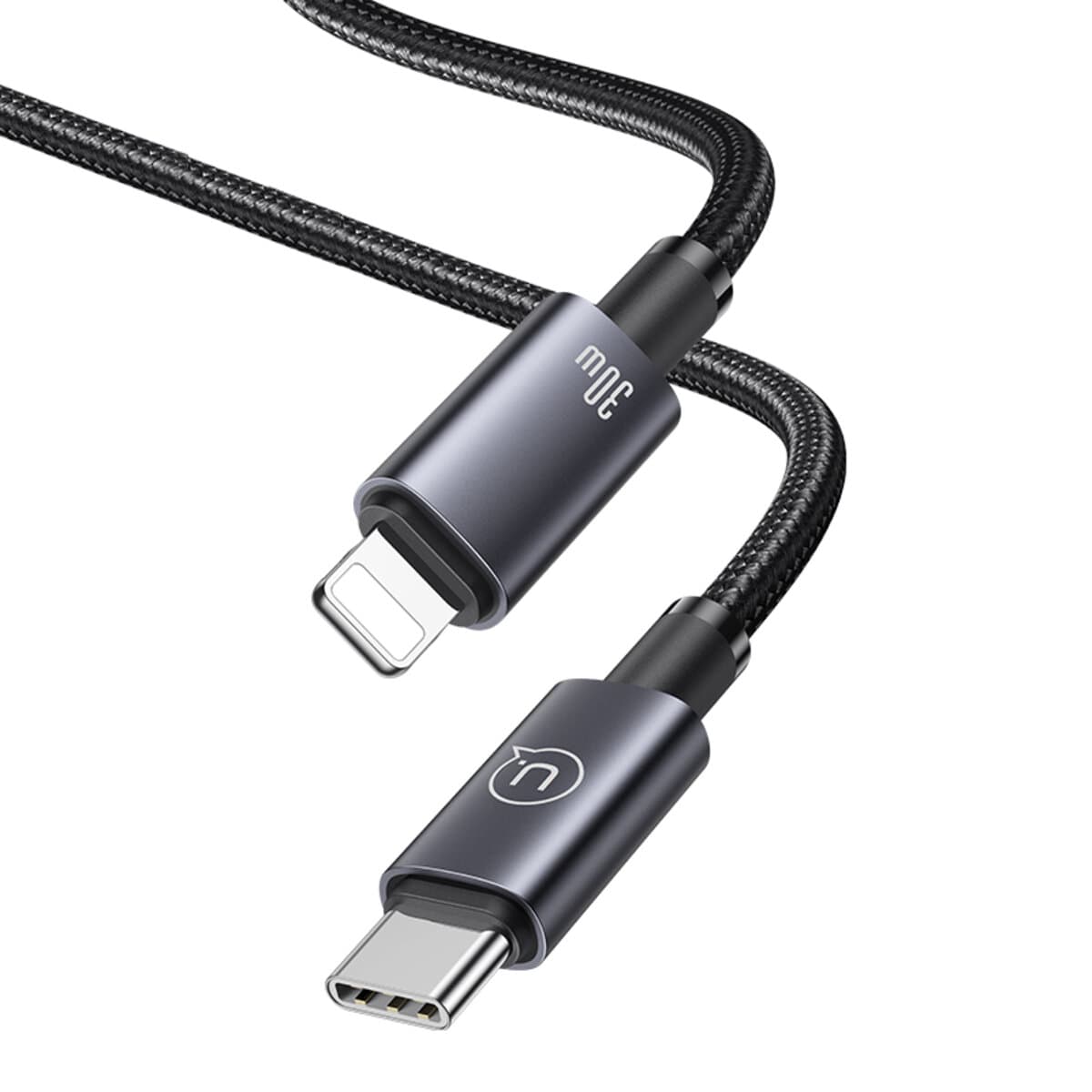 Кабель Usams US-SJ679 Type-C To Lightning 30W Aluminum Alloy Fast Charging & Data Cable Sufeng Series 0.25m Tarnish (SJ679USB01)