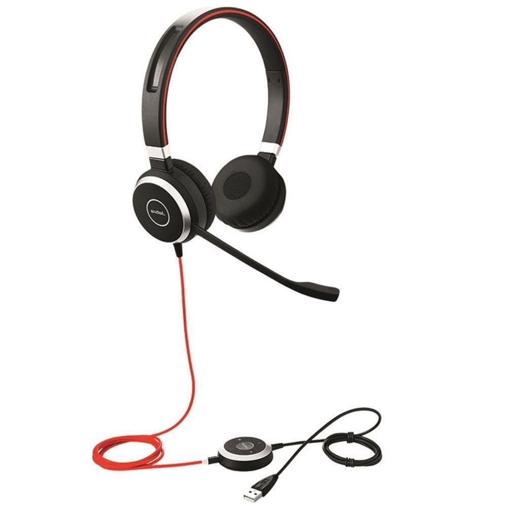 Провідні навушники з мікрофоном гарнітура Jabra EVOLVE 40 MS Stereo USB 3.5mm jack Black