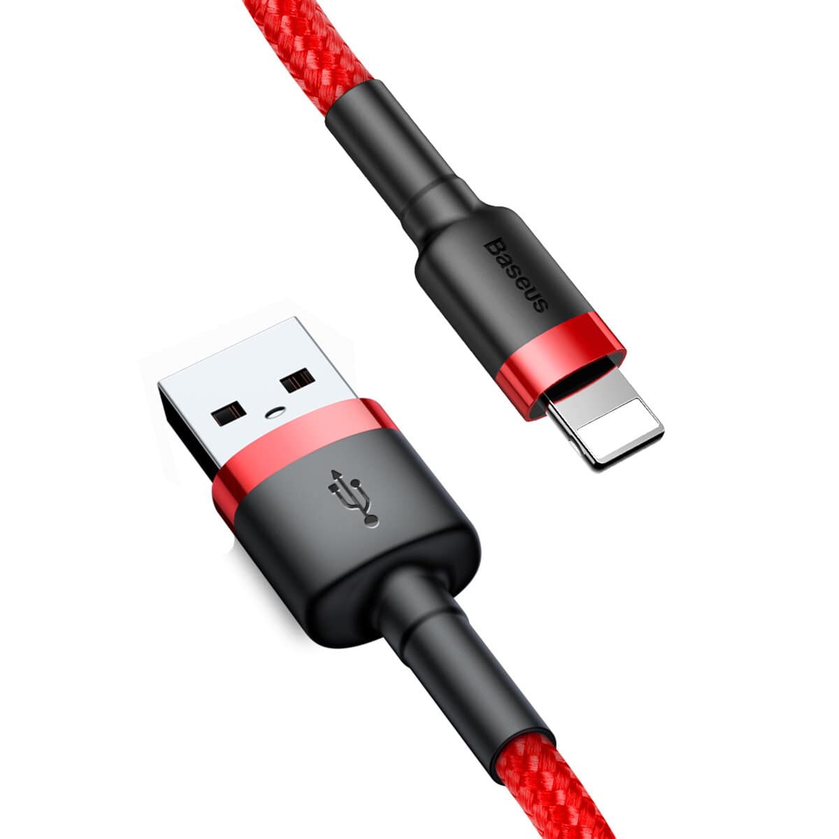 Кабель Baseus Cafule Cable USB to Lightning 2.4A 1m Red (CALKLF-B09)