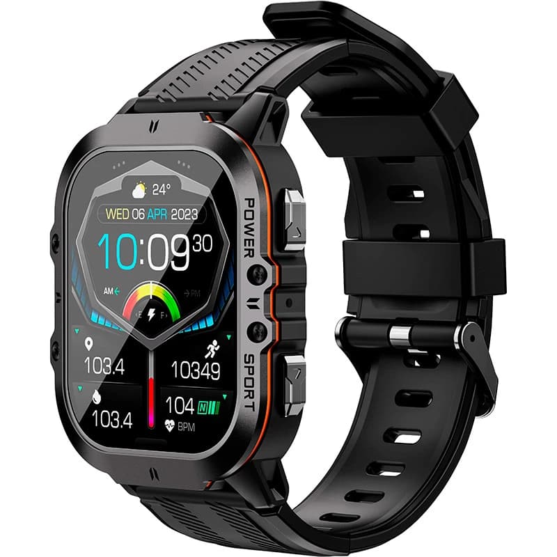Смарт-годинник Oukitel BT20 1.96'' 350mAh Black-Orange