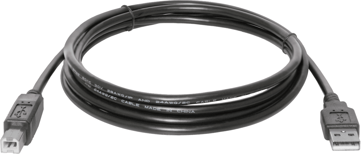 Кабель Defender USB04-06 USB AM-BM 1.8м Black (83763)