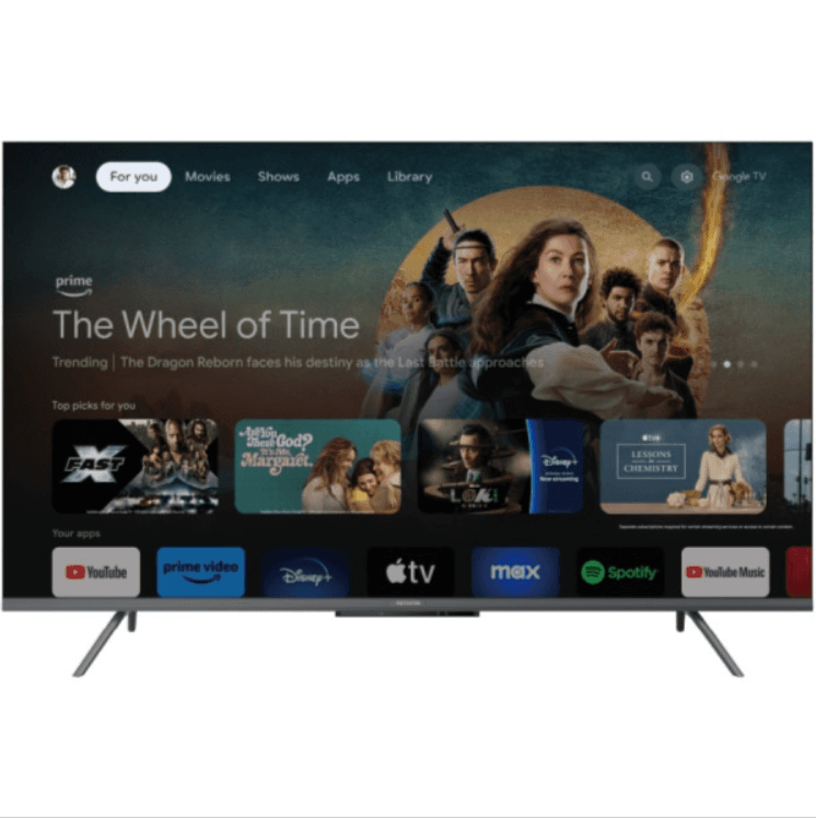 Телевізор AIWA 55GO70804UHD 55'' UHD DLED T2 Google TV 2 x 10W Dolby Digital HDMI Wi-Fi VESA 200x200 Black (55GO70804UHD)