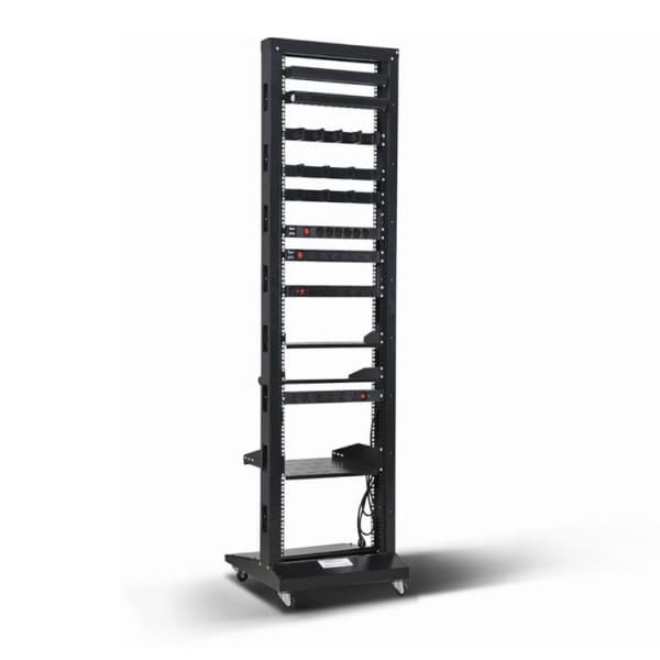 Подвійна серверна стійка Kingda KD-202-6642 19" high 42U до 250кг Black