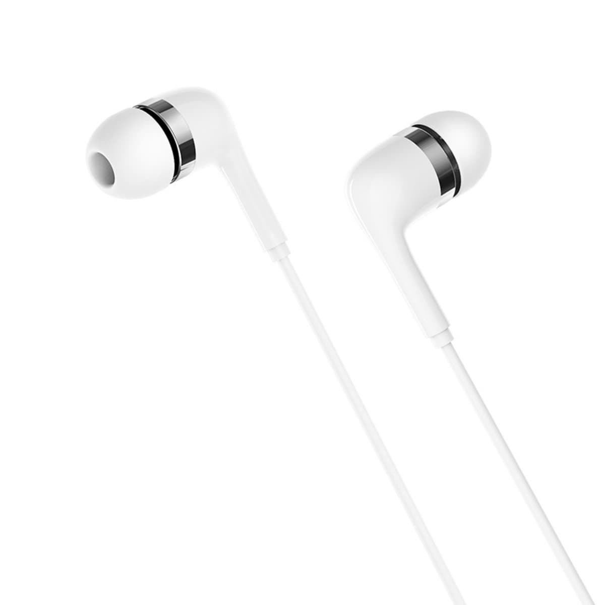 Проводные наушники BOROFONE BM39 Refined chant universal earphones with mic 3.5мм 1.2м White (BM39W)