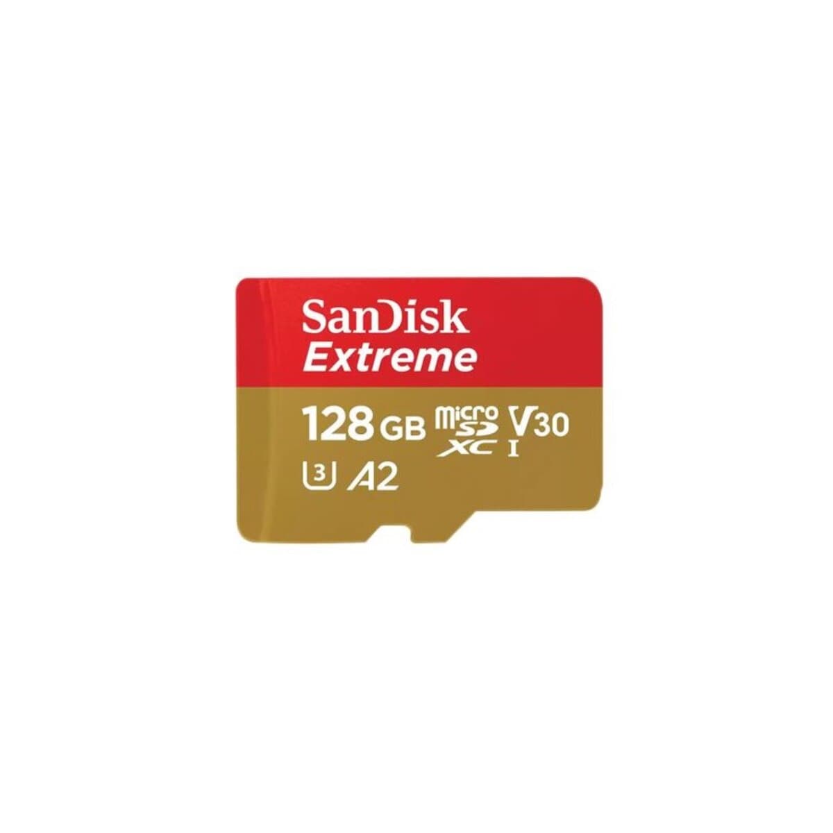 Карта пам'яті SanDisk Extreme microSDXC UHS-1 U3 A2 128Gb class 10 V30 R190MB/s W90MB/s SD адаптер (SDSQXAA-128G-GN6MA)
